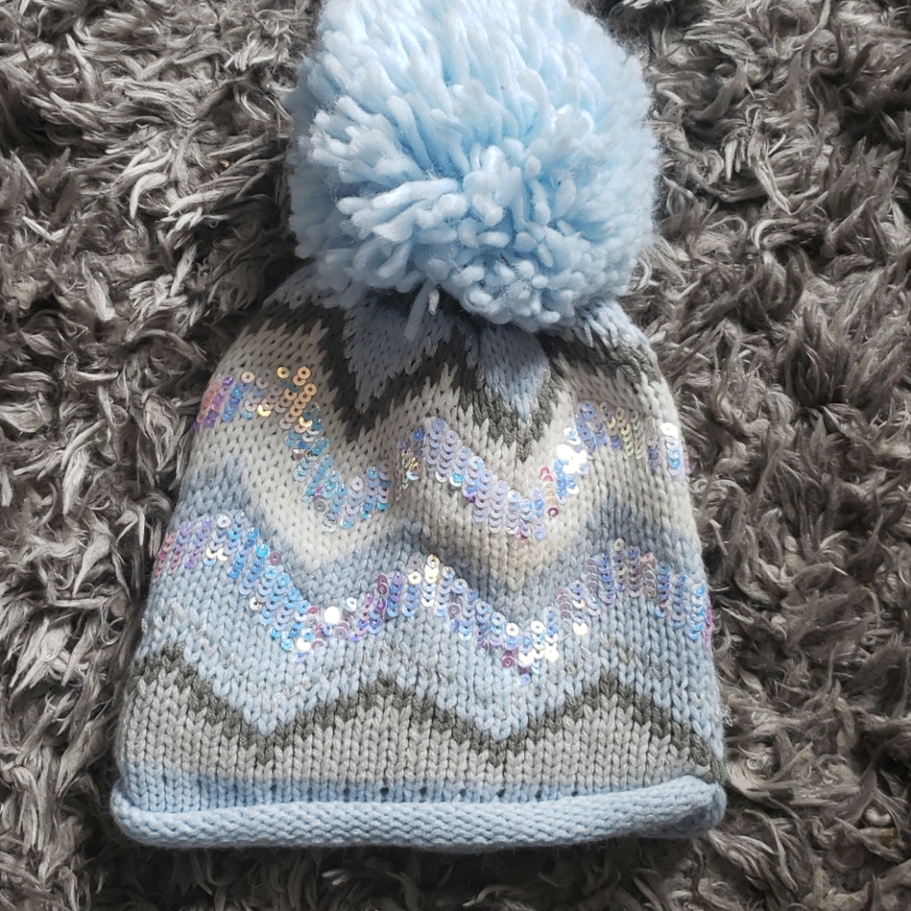 JUSTICE KNIT SEQUIN HAT OS